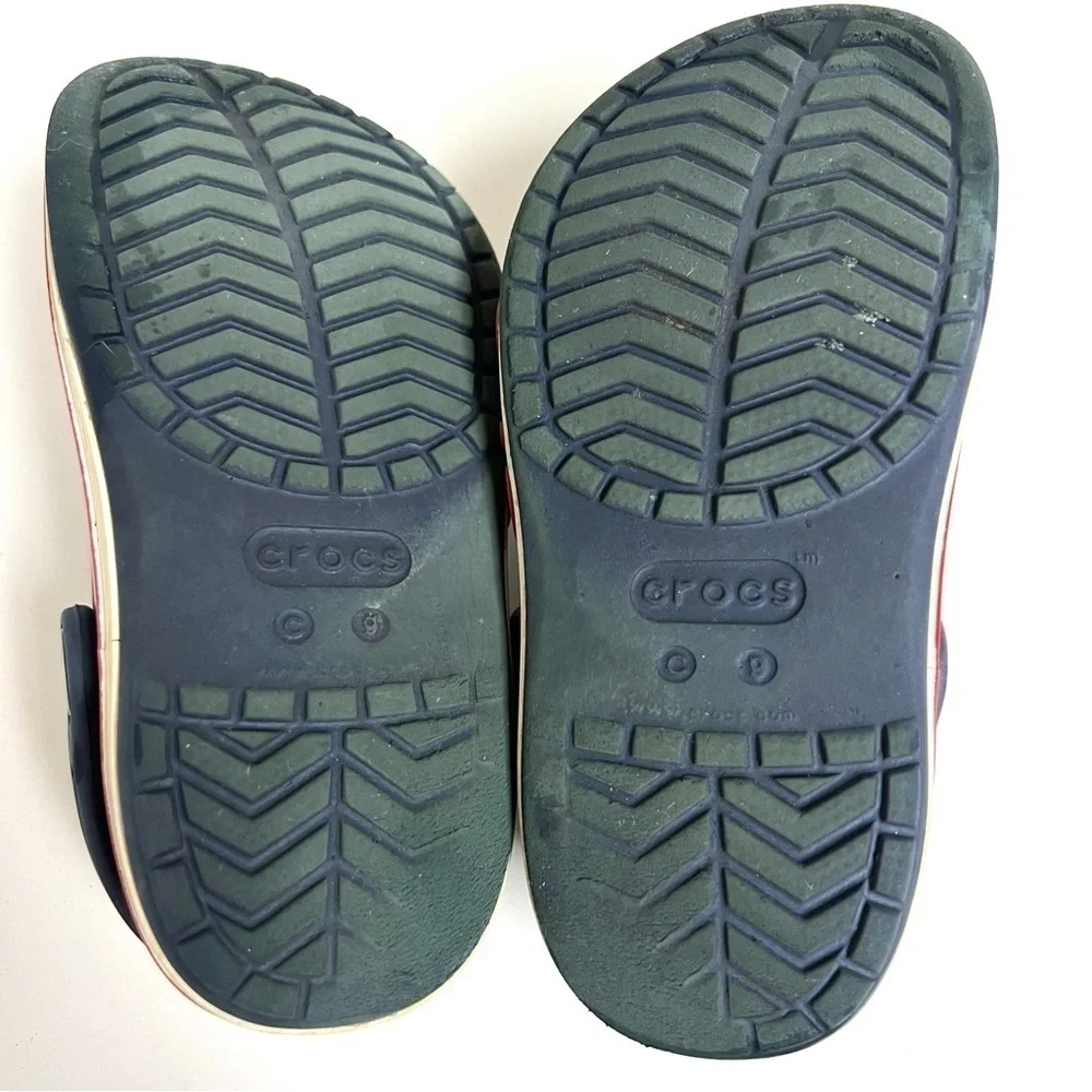 Crocs Unisex-Child Bayaband Clog in Navy size 9